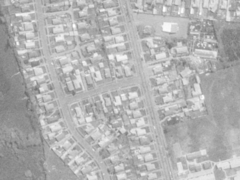 Burwood Road from the air, 1975-1979