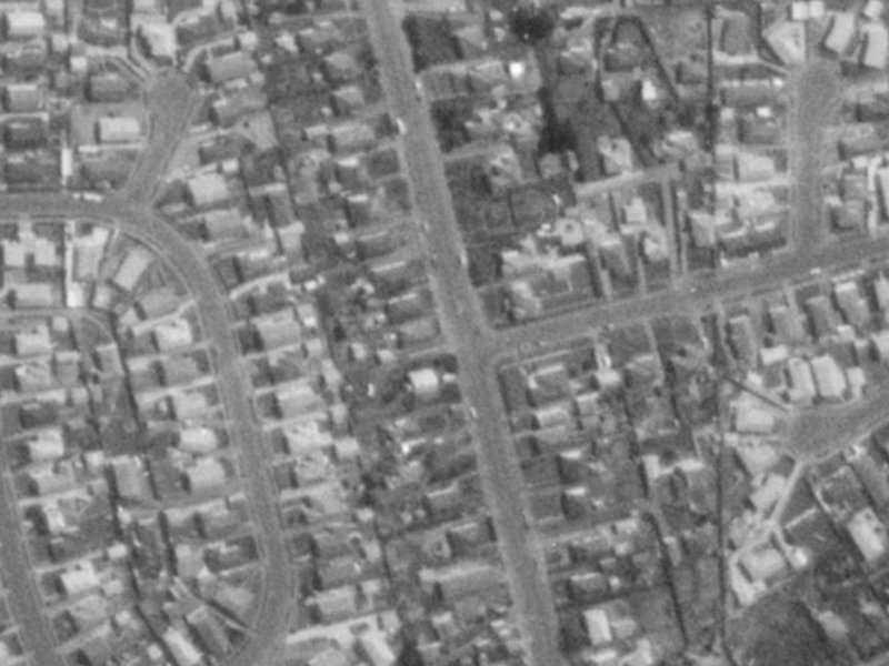 Britannia Street from the air, 1975-1979