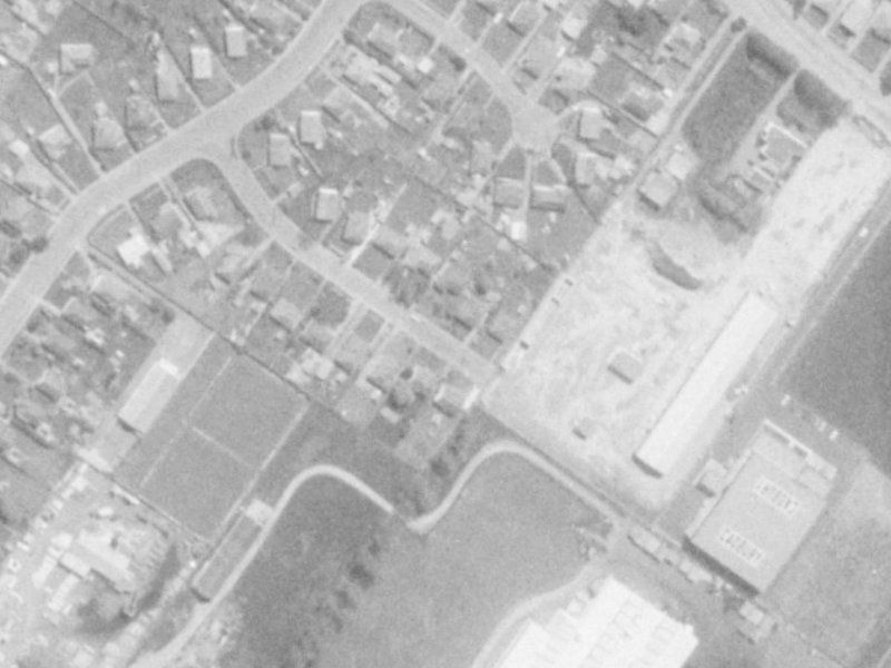 13 Boyne Avenue from the air, 1975-1979