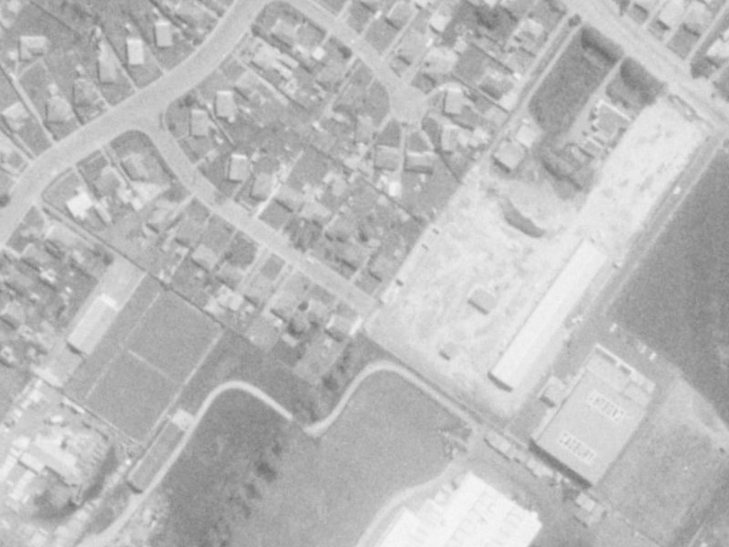 15A Boyne Avenue from the air, 1975-1979