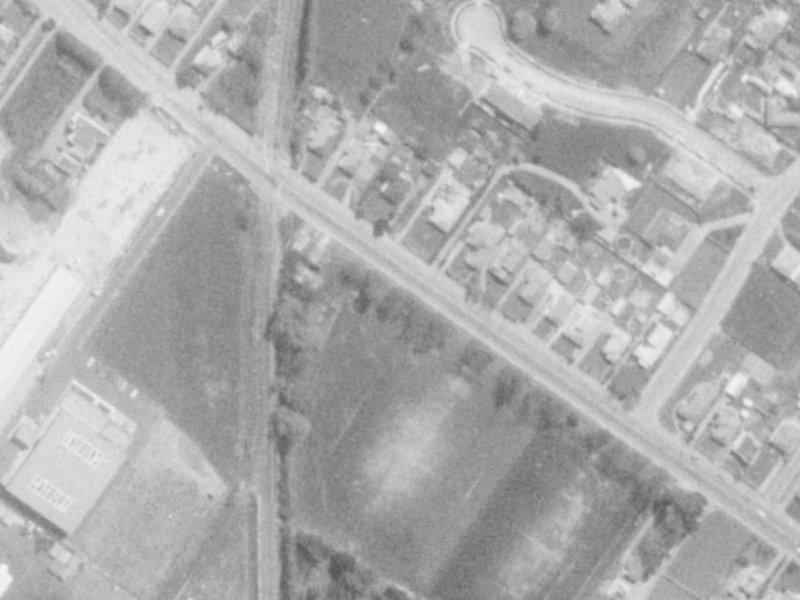79 Sawyers Arms Road from the air, 1975-1979