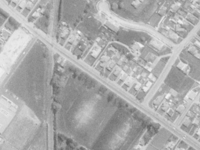 Sawyers Arms Road from the air, 1975-1979