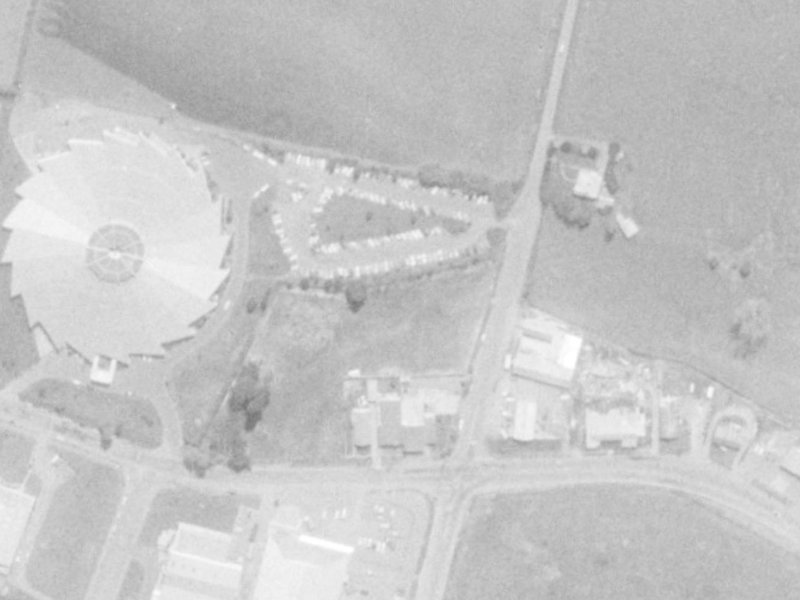 215 Wooldridge Road from the air, 1975-1979