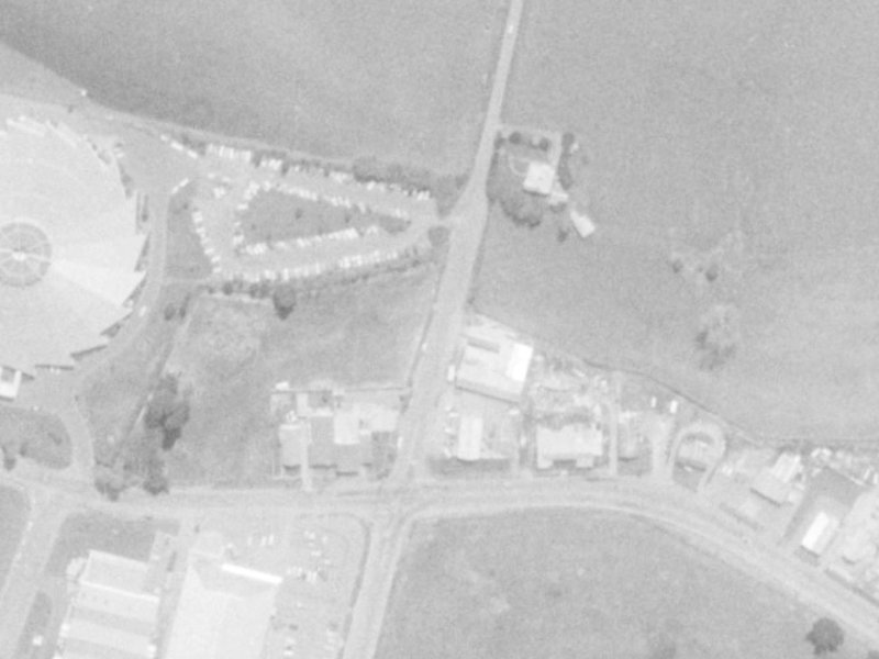 215 Wooldridge Road from the air, 1975-1979