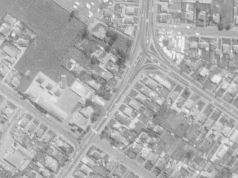 141 Main North Road from the air, 1975-1979