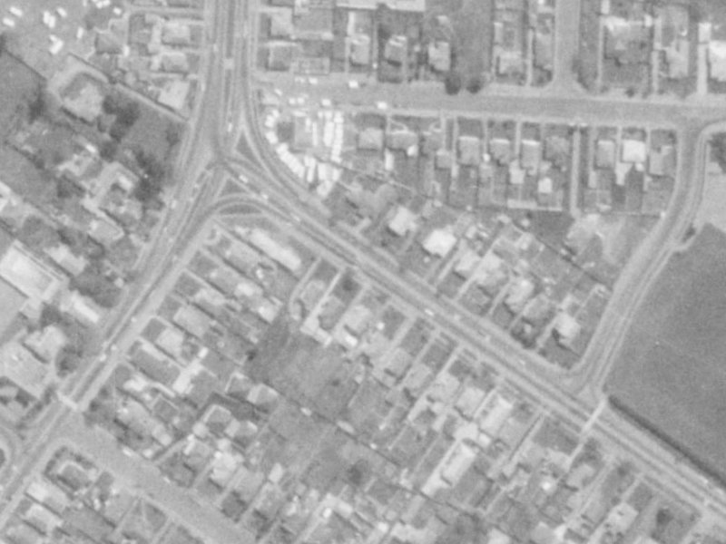 555A Cranford Street from the air, 1975-1979