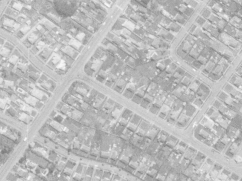 192 Langdons Road from the air, 1975-1979