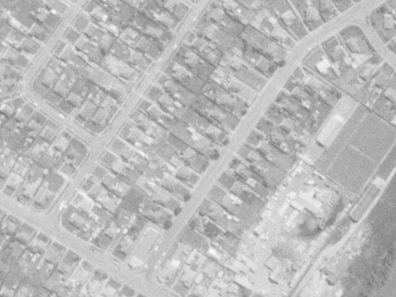 13 Morrison Avenue from the air, 1975-1979