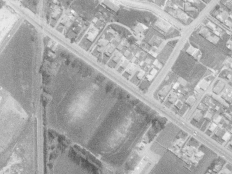 70A Sawyers Arms Road from the air, 1975-1979