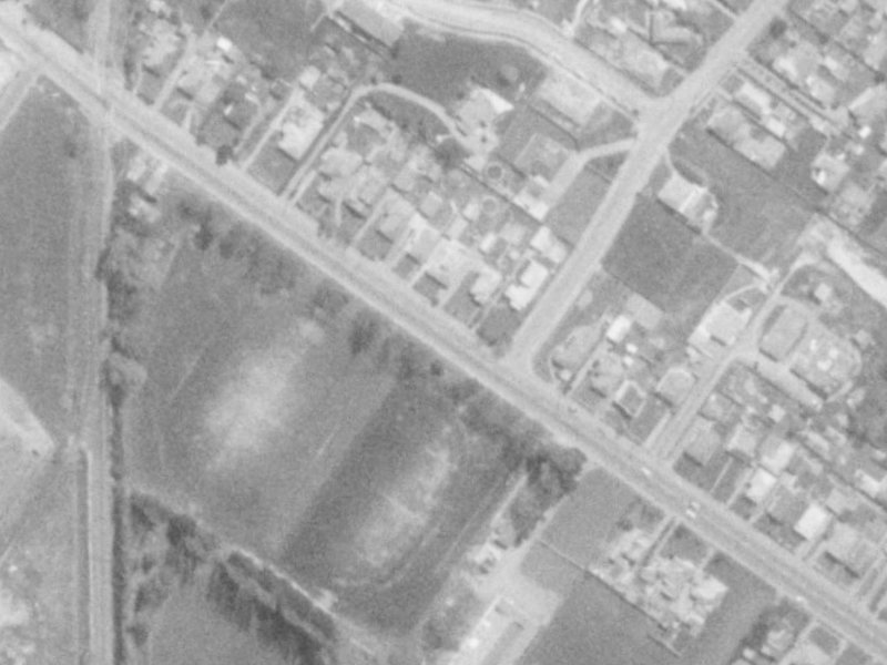 68 Sawyers Arms Road from the air, 1975-1979