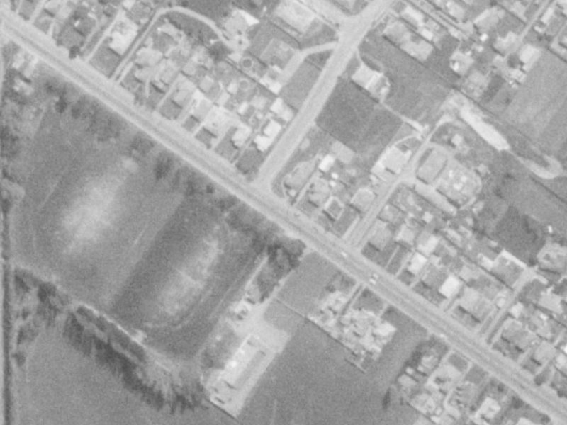 62 Sawyers Arms Road from the air, 1975-1979