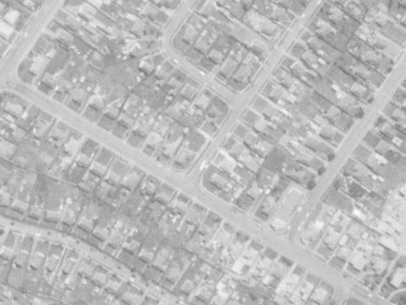 178 Langdons Road from the air, 1975-1979
