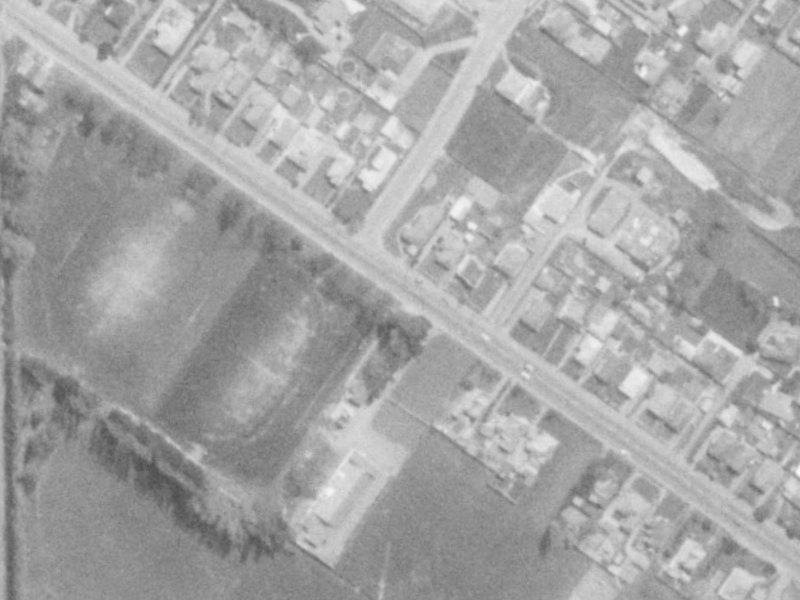 60 Sawyers Arms Road from the air, 1975-1979