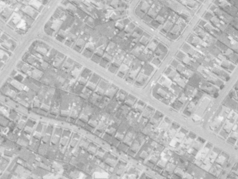 169 Langdons Road from the air, 1975-1979