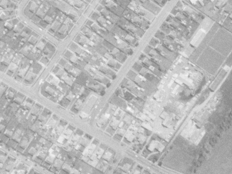 7 Morrison Avenue from the air, 1975-1979