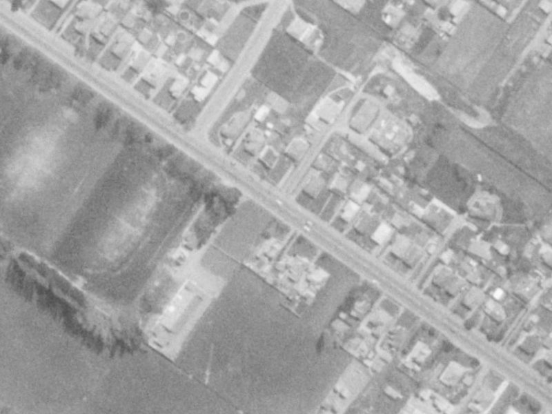 50 Sawyers Arms Road from the air, 1975-1979