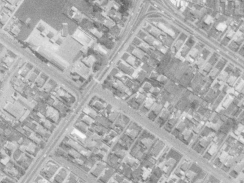1A Meadow Street from the air, 1975-1979