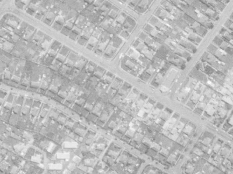 163 Langdons Road from the air, 1975-1979