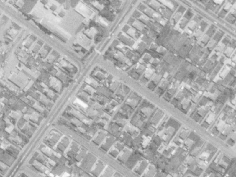 6 Meadow Street from the air, 1975-1979