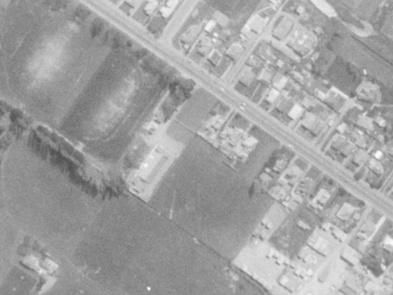 51 Sawyers Arms Road from the air, 1975-1979