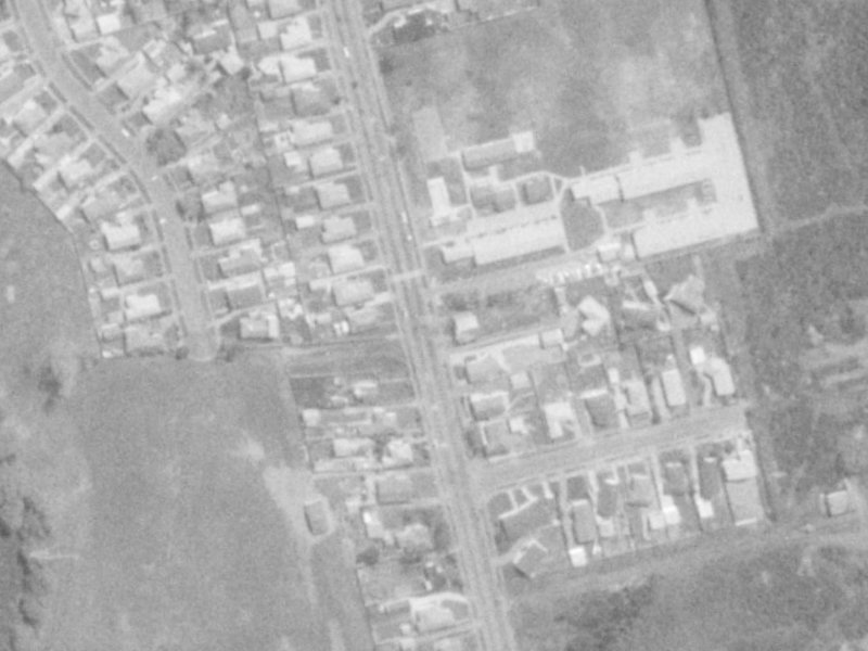 166 Burwood Road from the air, 1975-1979