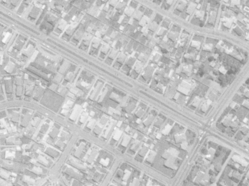 221 Harewood Road from the air, 1975-1979
