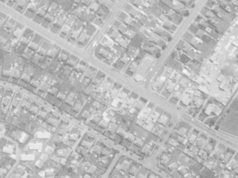 157 Langdons Road from the air, 1975-1979