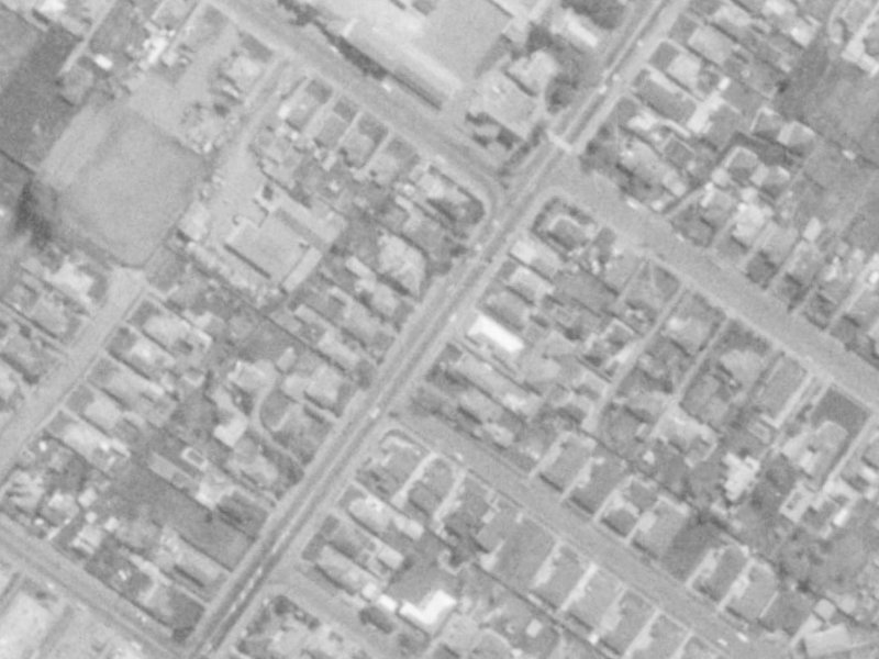 128 Main North Road from the air, 1975-1979