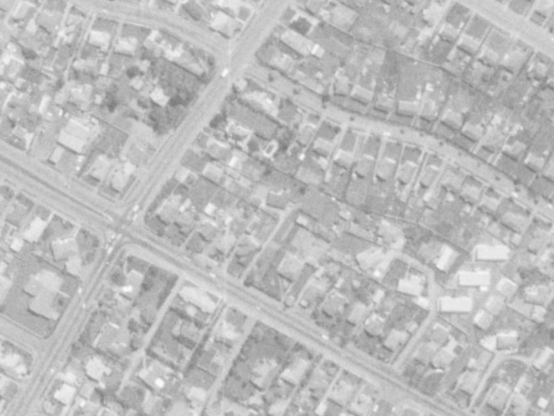 192 Harewood Road from the air, 1975-1979