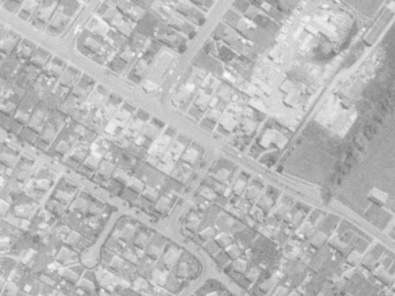 145 Langdons Road from the air, 1975-1979