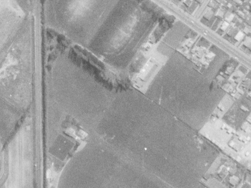 59 Sawyers Arms Road from the air, 1975-1979