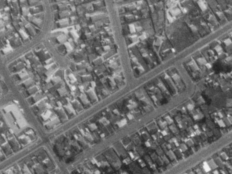 78 Britannia Street from the air, 1975-1979