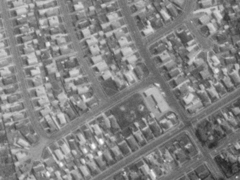6 Endeavour Street from the air, 1975-1979