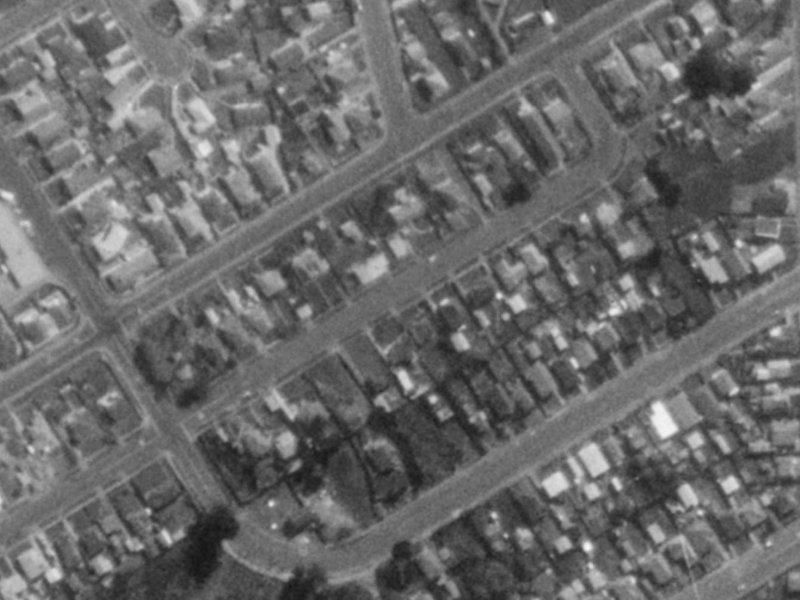 37-39 Tedder Avenue from the air, 1975-1979