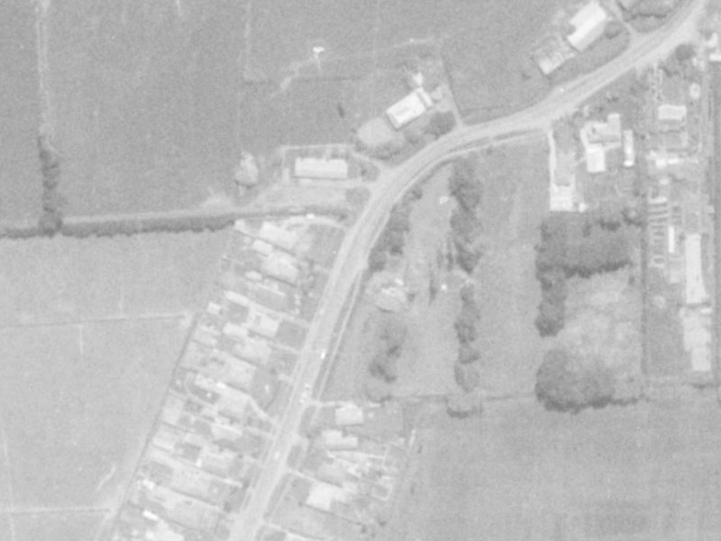 439 Hills Road from the air, 1975-1979