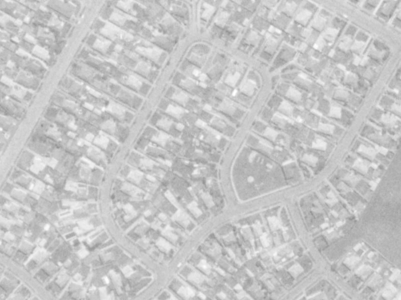 46 Wilton Crescent from the air, 1975-1979