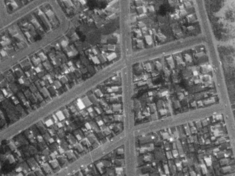 38 Jutland Street from the air, 1975-1979