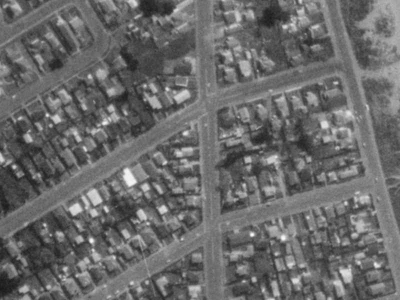 41-45 Jutland Street from the air, 1975-1979