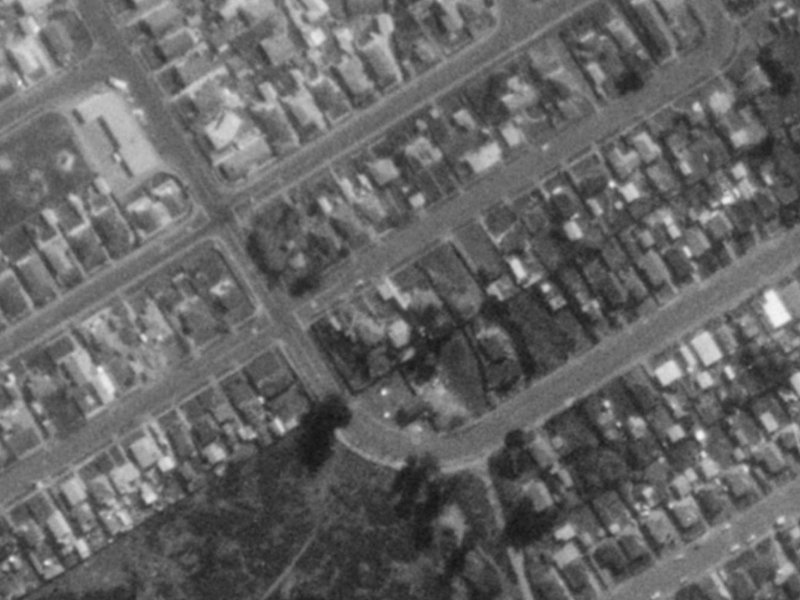 55 Tedder Avenue from the air, 1975-1979