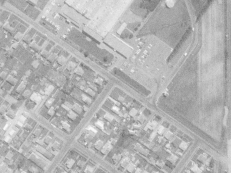 60 Langdons Road from the air, 1975-1979