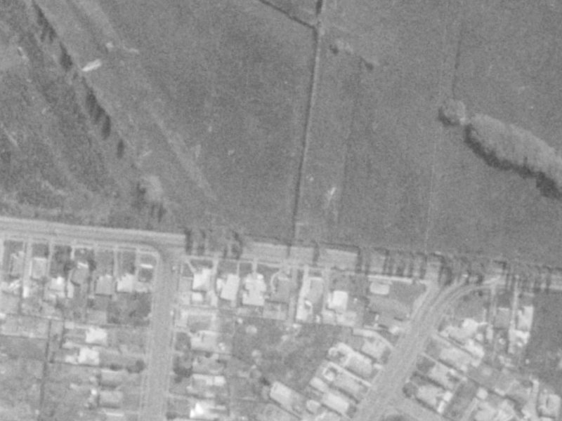 11A Travis Road from the air, 1975-1979