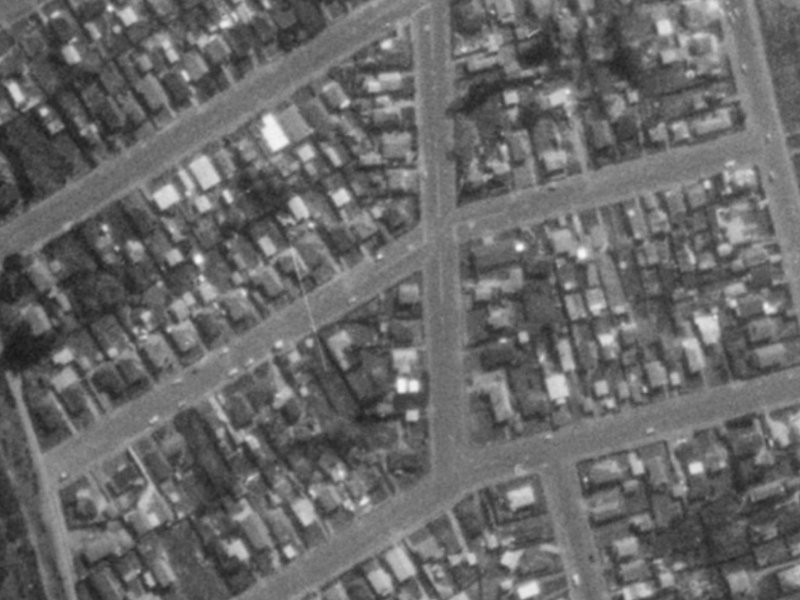 62 Jutland Street from the air, 1975-1979