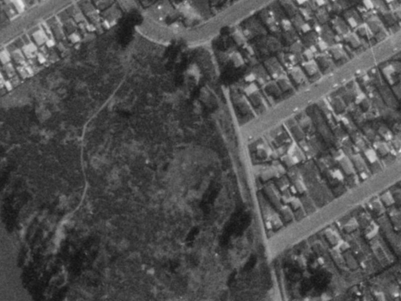 Tully Lane from the air, 1975-1979