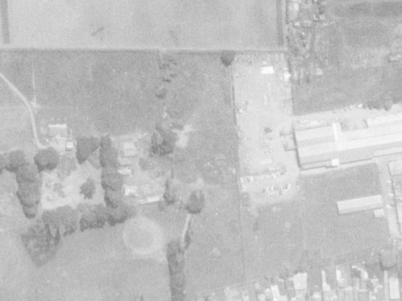 18 Palm Drive from the air, 1975-1979