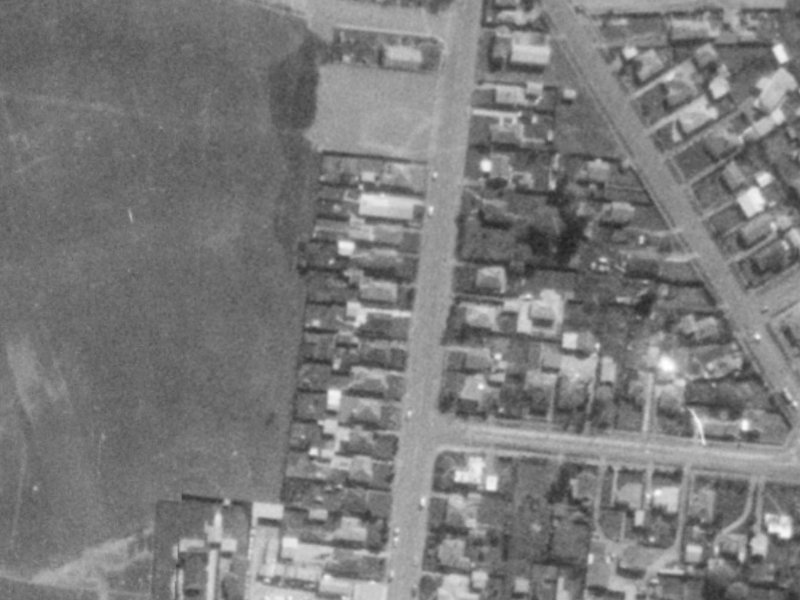 231 Bower Avenue from the air, 1975-1979