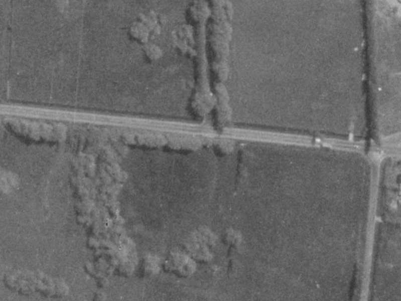146F Travis Road from the air, 1975-1979