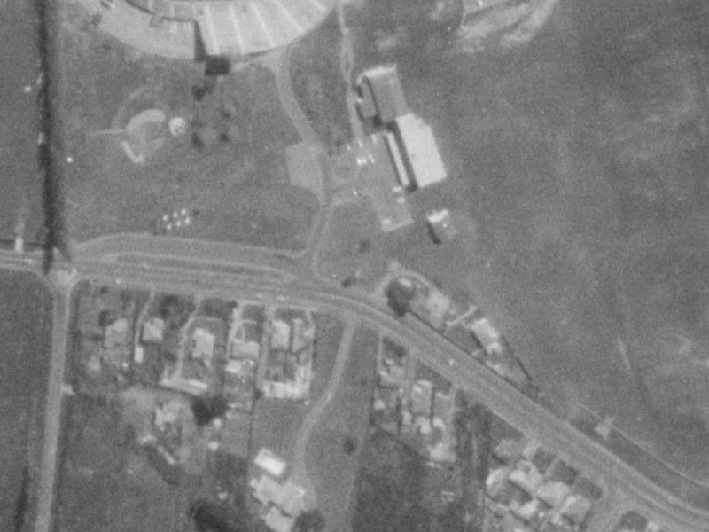1 Blue Gum Place from the air, 1975-1979