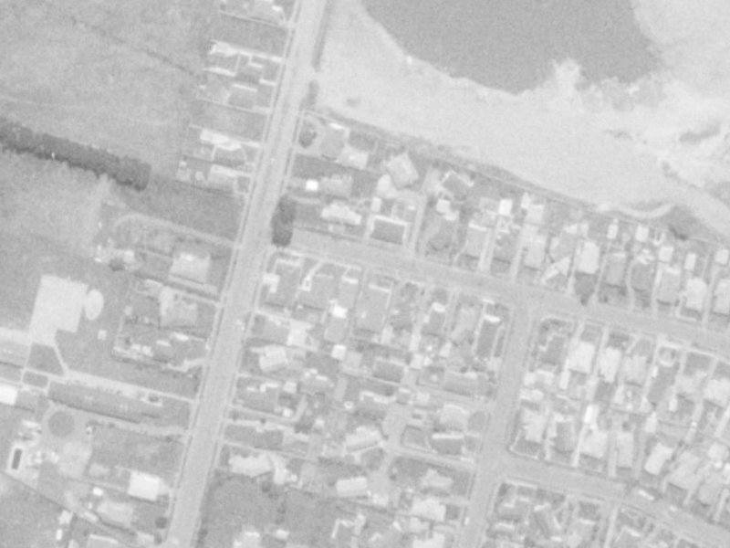 101A Teesdale Street from the air, 1975-1979