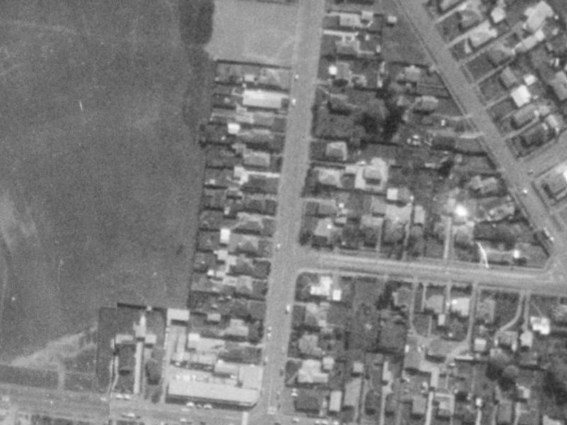229 Bower Avenue from the air, 1975-1979