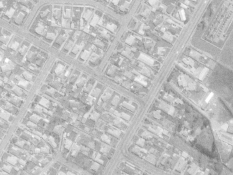1B Kilburn Street from the air, 1975-1979